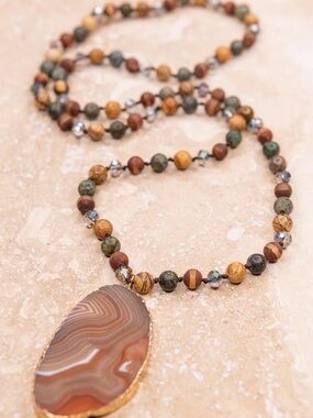 Boho Tanya Necklace In Autumn
